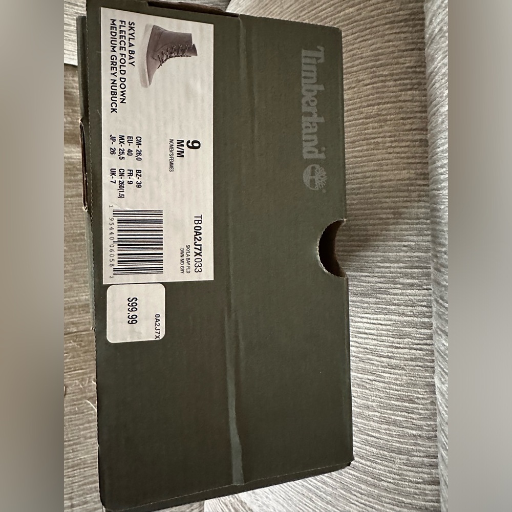 Women’s Timberland Skyla Bay Fleece Fold Down Medium Grey Nubuck
